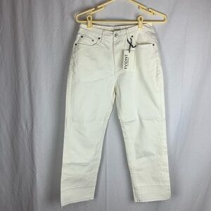 Evidnt relaxed wide leg white jeans